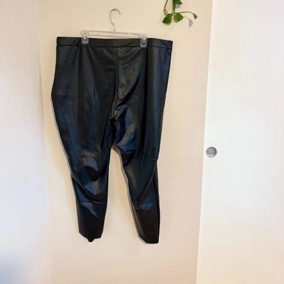 Eloquii Black Leather Pants - Picture 2 of 4